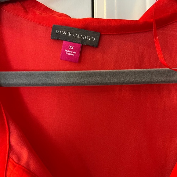 Vince Camuto red tunic 3x - Picture 3 of 6